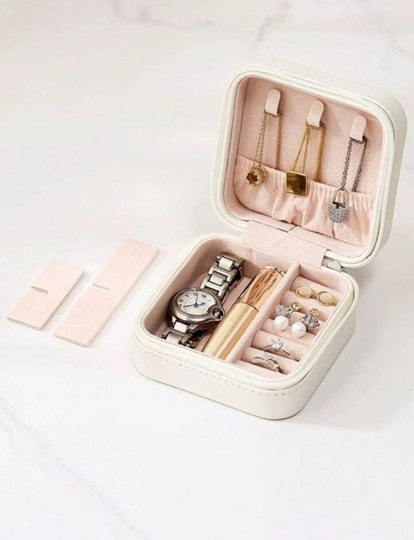 Mini Jewelry Organizer - Compact Storage Box, Elegant Accessory for Women